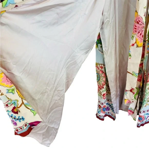 Zara Floral Kimono Belted Long Robe Women Size XS NEW NWT 7864/029